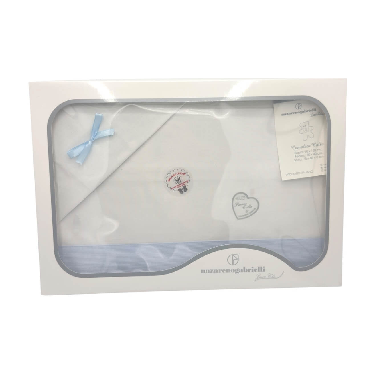 Komplettes Kinderwagenset zum Bedrucken und Besticken 100% Baumwolle