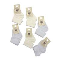 6 warme Baumwollsocken 0/3 Monate