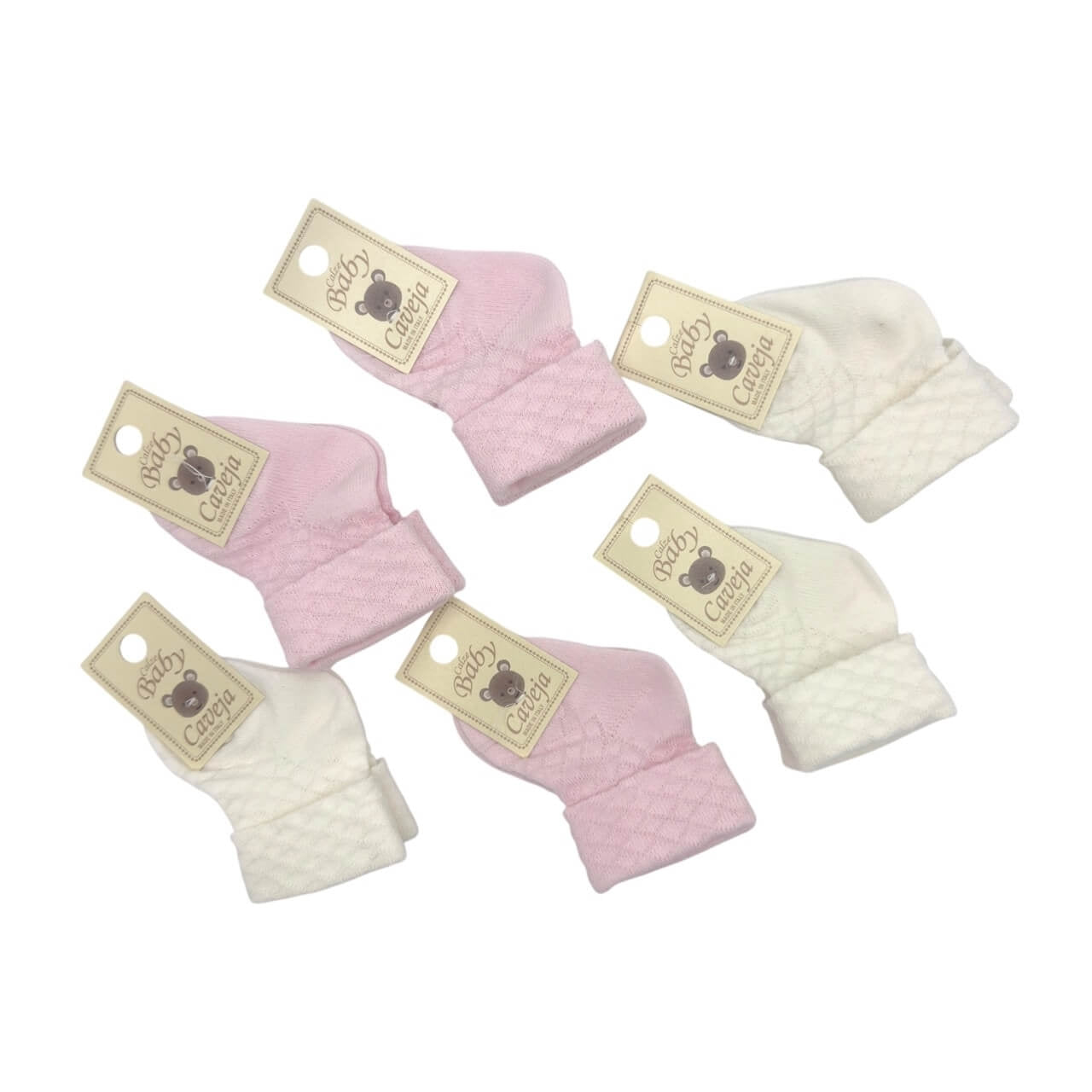 6 warme Baumwollsocken 0/3 Monate