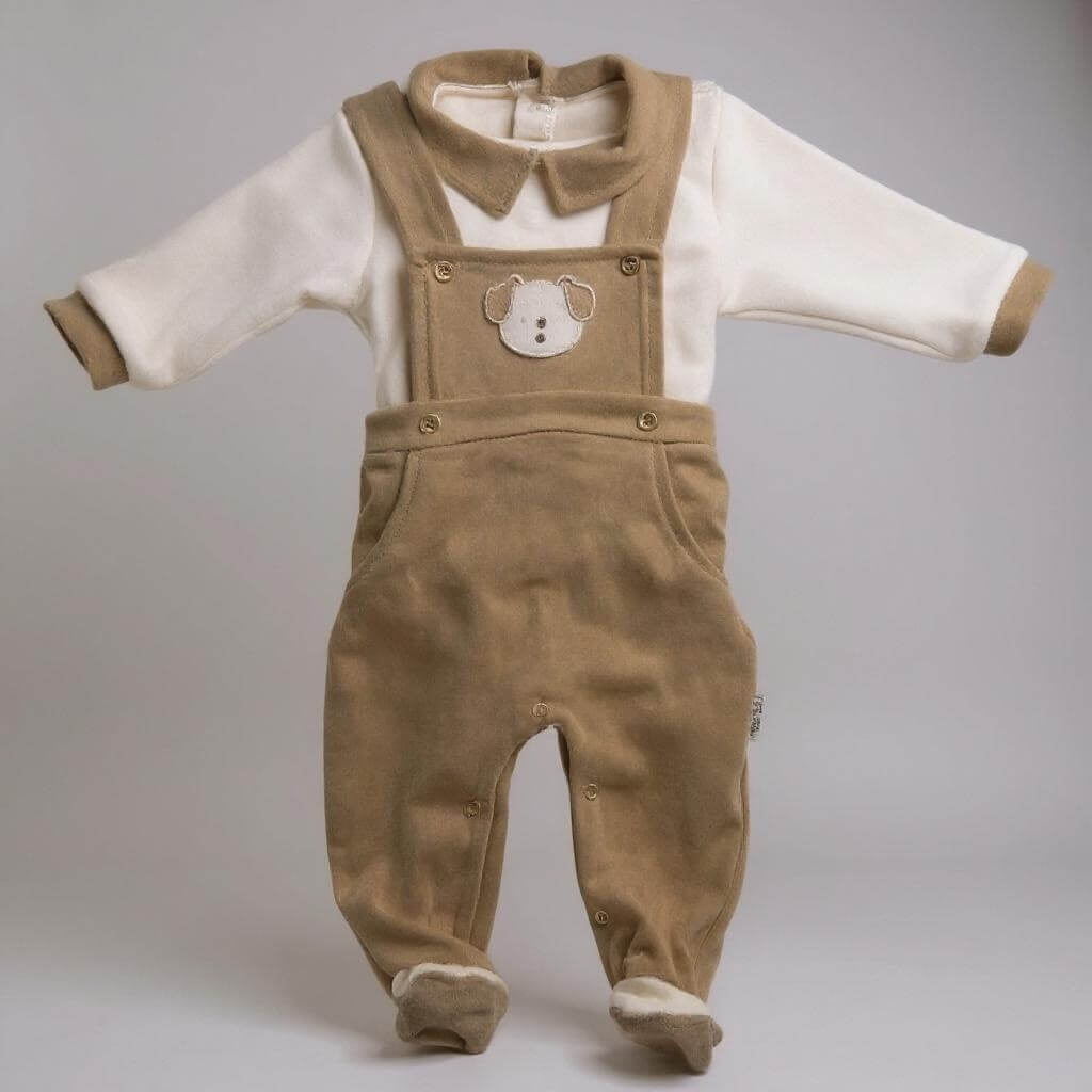 Chenille-Playsuit/Latzhose von Les Jolies