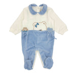 Pastellfarbener Chenille-Strampler