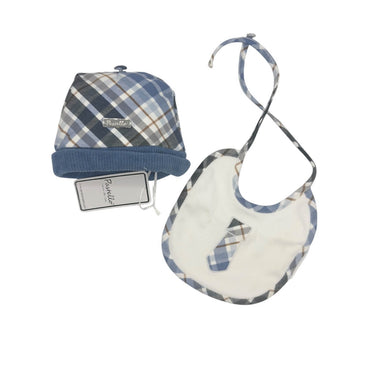 Set Cappello+Bavetta in Caldo Cotone Pastello 0/3 Mesi
