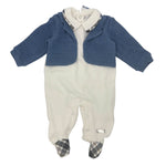 Pastellfarbener Chenille-Strampler