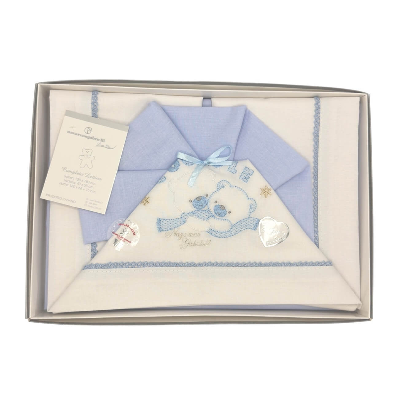 Kinderbett/Kinderbett-Set aus 100 % Baumwolle