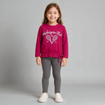 Warmes Baby-Mädchen-Outfit aus Baumwolle