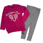 Warmes Baby-Mädchen-Outfit aus Baumwolle