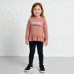 Warmes Baby-Mädchen-Outfit aus Baumwolle