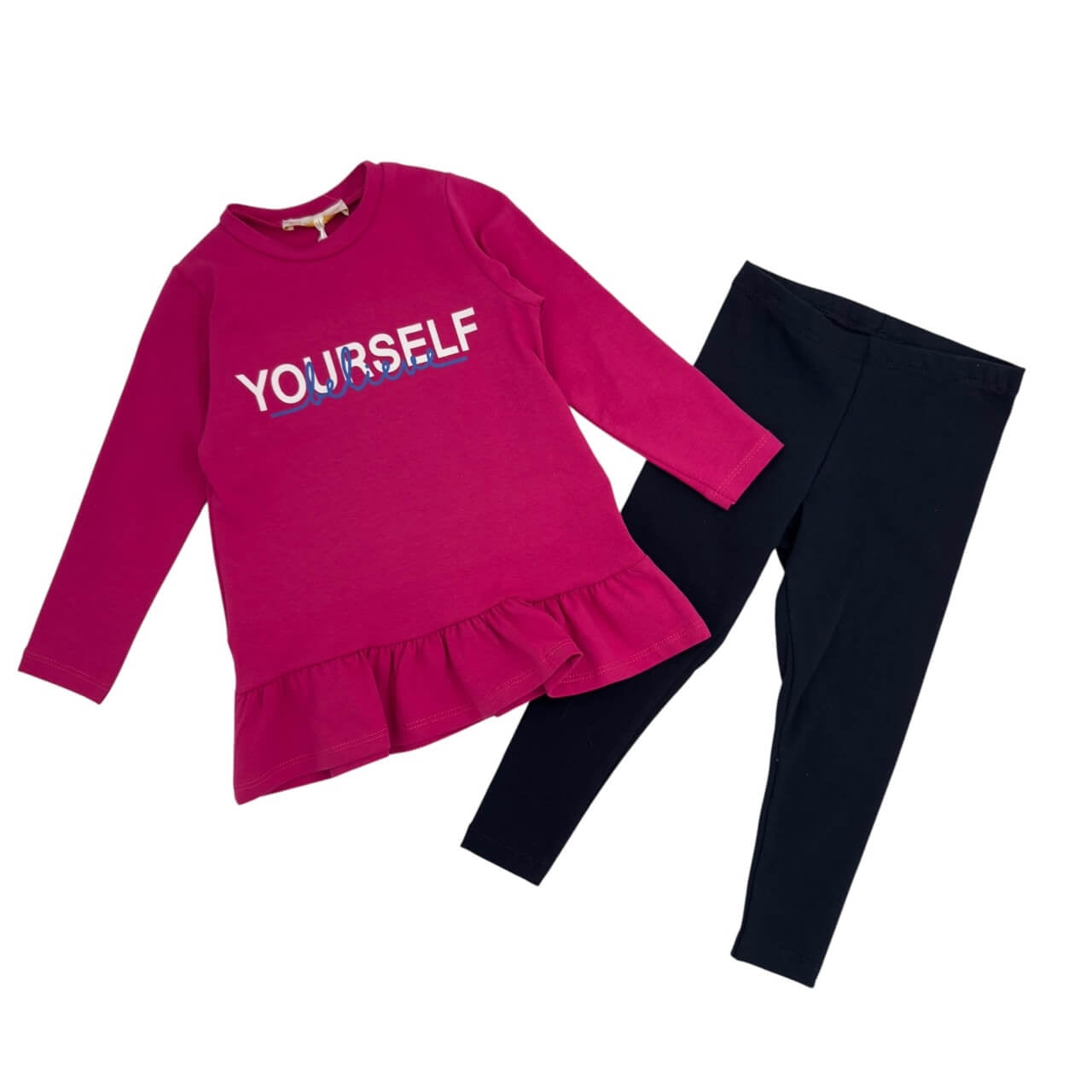 Warmes Baby-Mädchen-Outfit aus Baumwolle