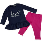 Warmes Baby-Mädchen-Outfit aus Baumwolle