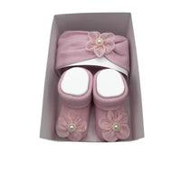 Set fascetta+scarpe in Caldo Cotone
