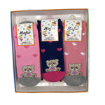 6 Anti-Rutsch Socken aus warmer Baumwolle für Babymädchen