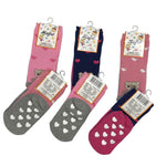 6 Anti-Rutsch Socken aus warmer Baumwolle für Babymädchen