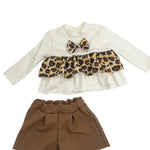 Plüschiges Baby-Mädchen-Outfit