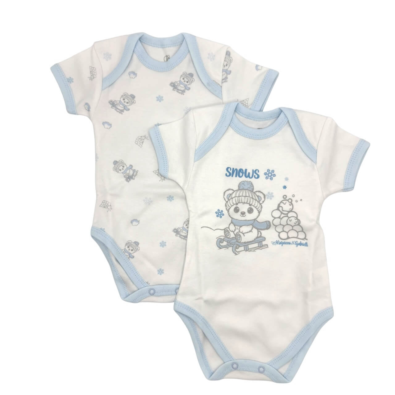 2 Bodys aus warmer Baumwolle Nazareno Gabrielli
