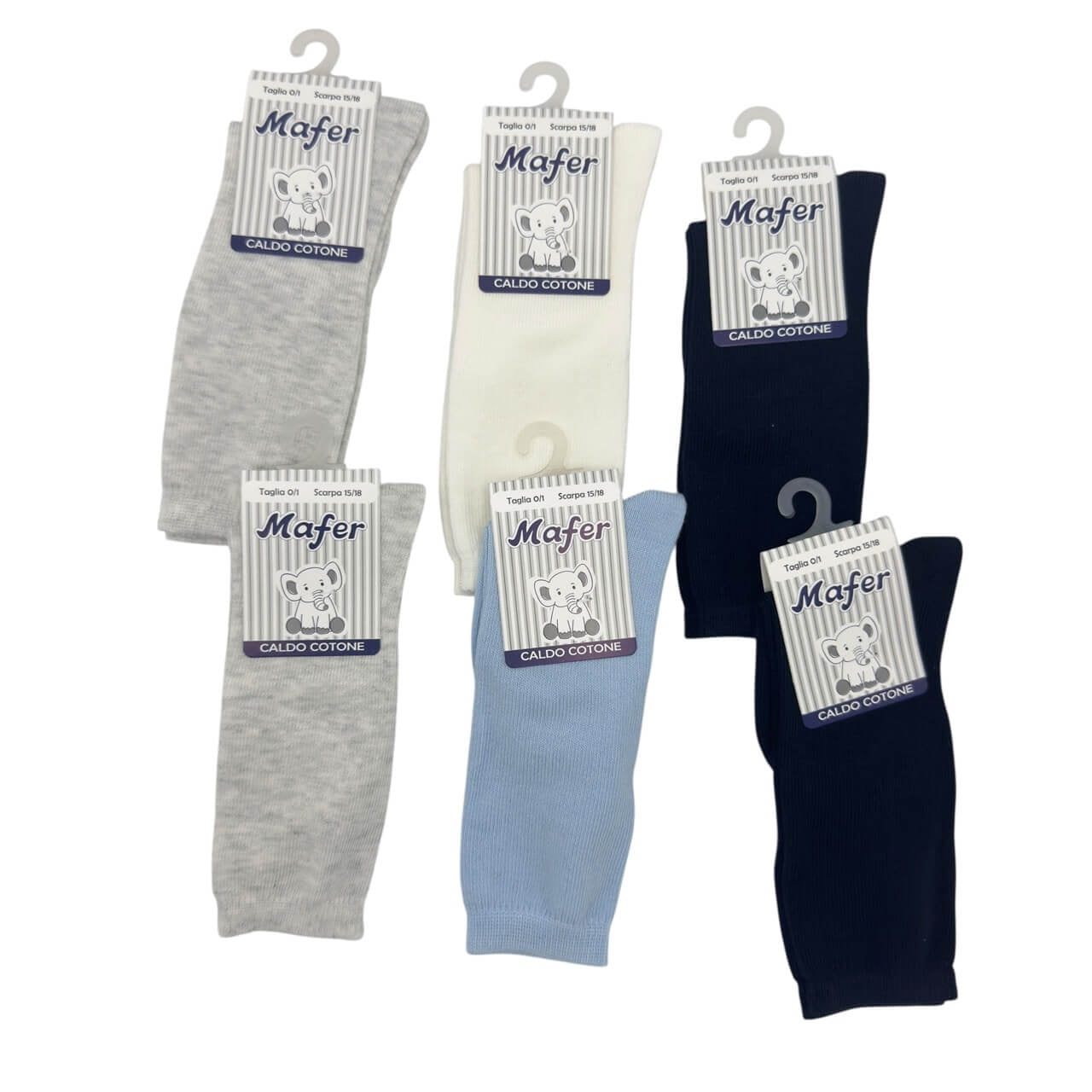 6 warme Baumwollsocken