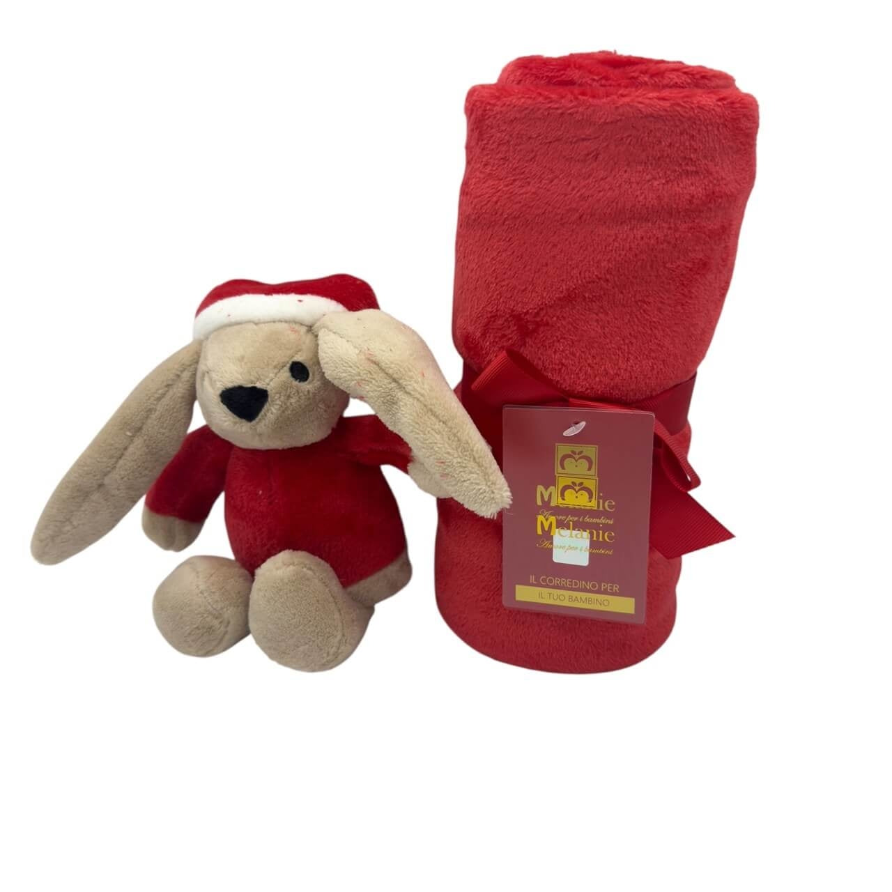 Karierter Kinderwagen Melanie mit Puppe 70x90 cm