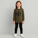 Warmes Baby-Mädchen-Outfit aus Baumwolle