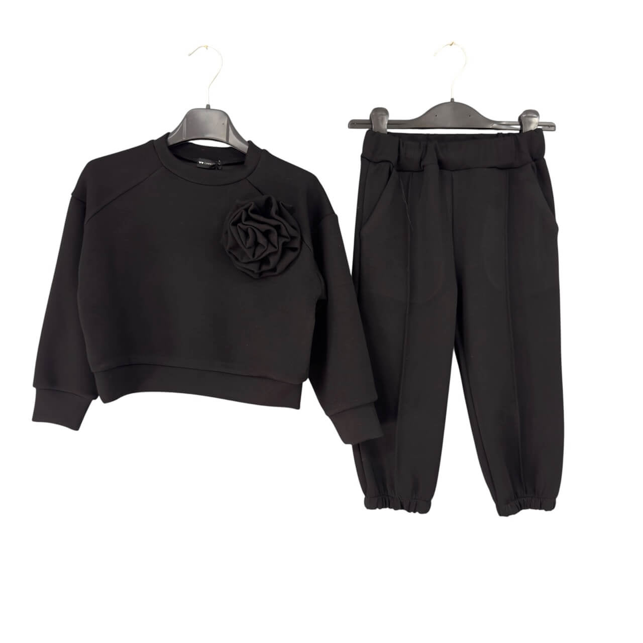 Technischer Overall mit Mädchenrosette