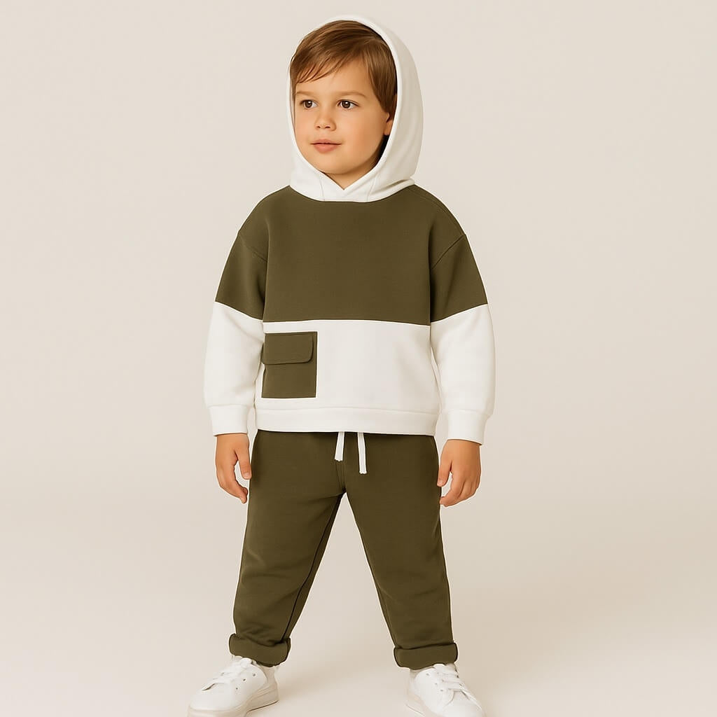 Baby-Overall aus Baumwolle mit Tasche