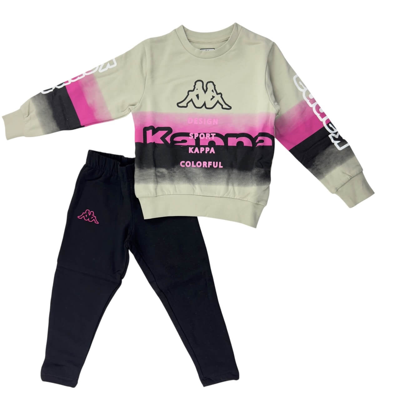 Kappa Mädchen-Sweatshirt-Trainingsanzug