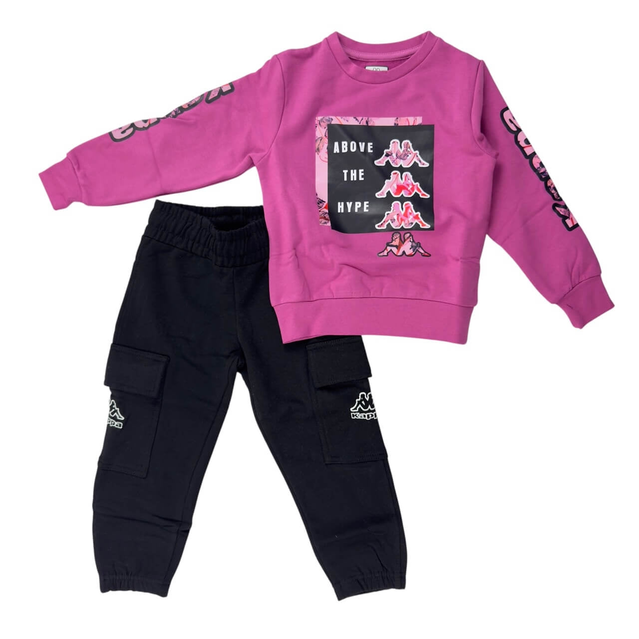 Kappa Mädchen-Sweatshirt-Trainingsanzug