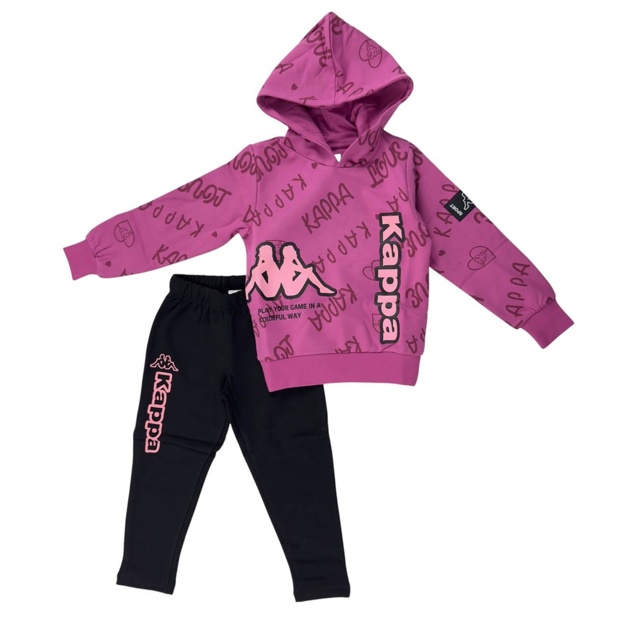 Kappa Mädchen-Sweatshirt-Trainingsanzug