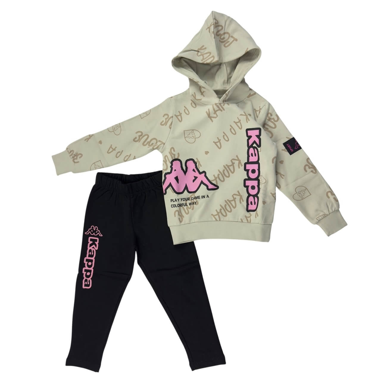 Kappa Mädchen-Sweatshirt-Trainingsanzug