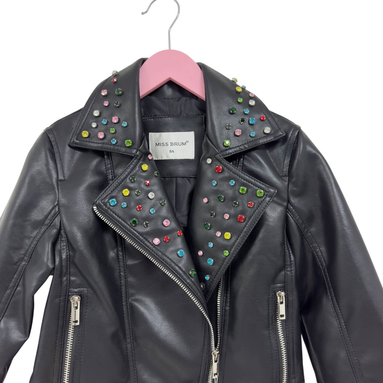 Kunstlederjacke Mädchen Mit Applikationen