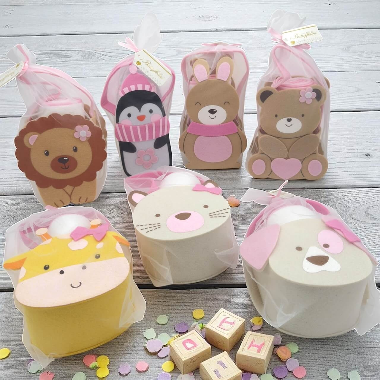 1 Set Regalo Neonato con Accappatoio Triangolo