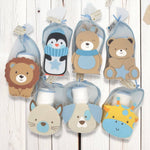 1 Geschenkset für Neugeborene mit Dreieck-Kapuzenhandtuch