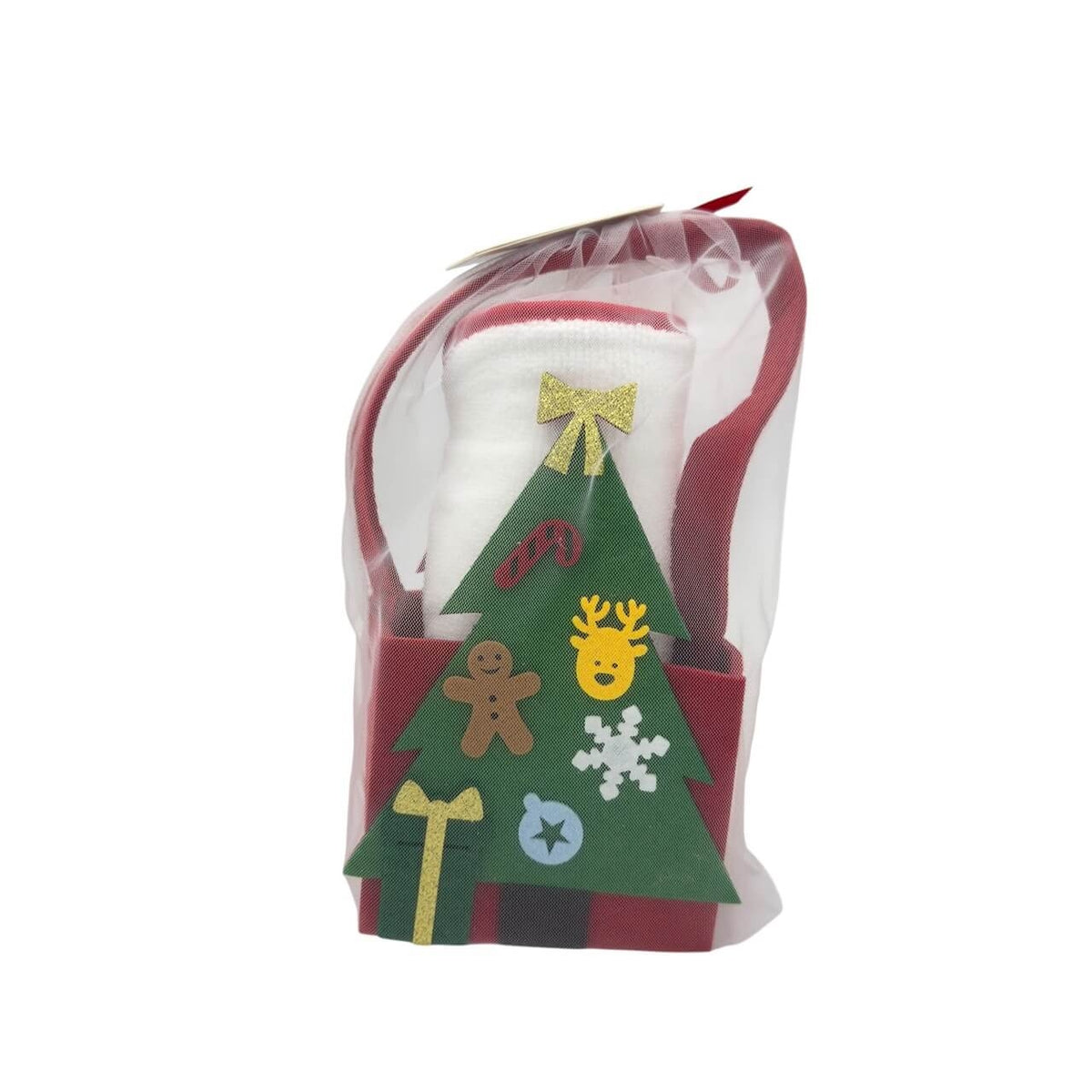 Weihnachtsgeschenkset Baby mit Dreiecksbademantel