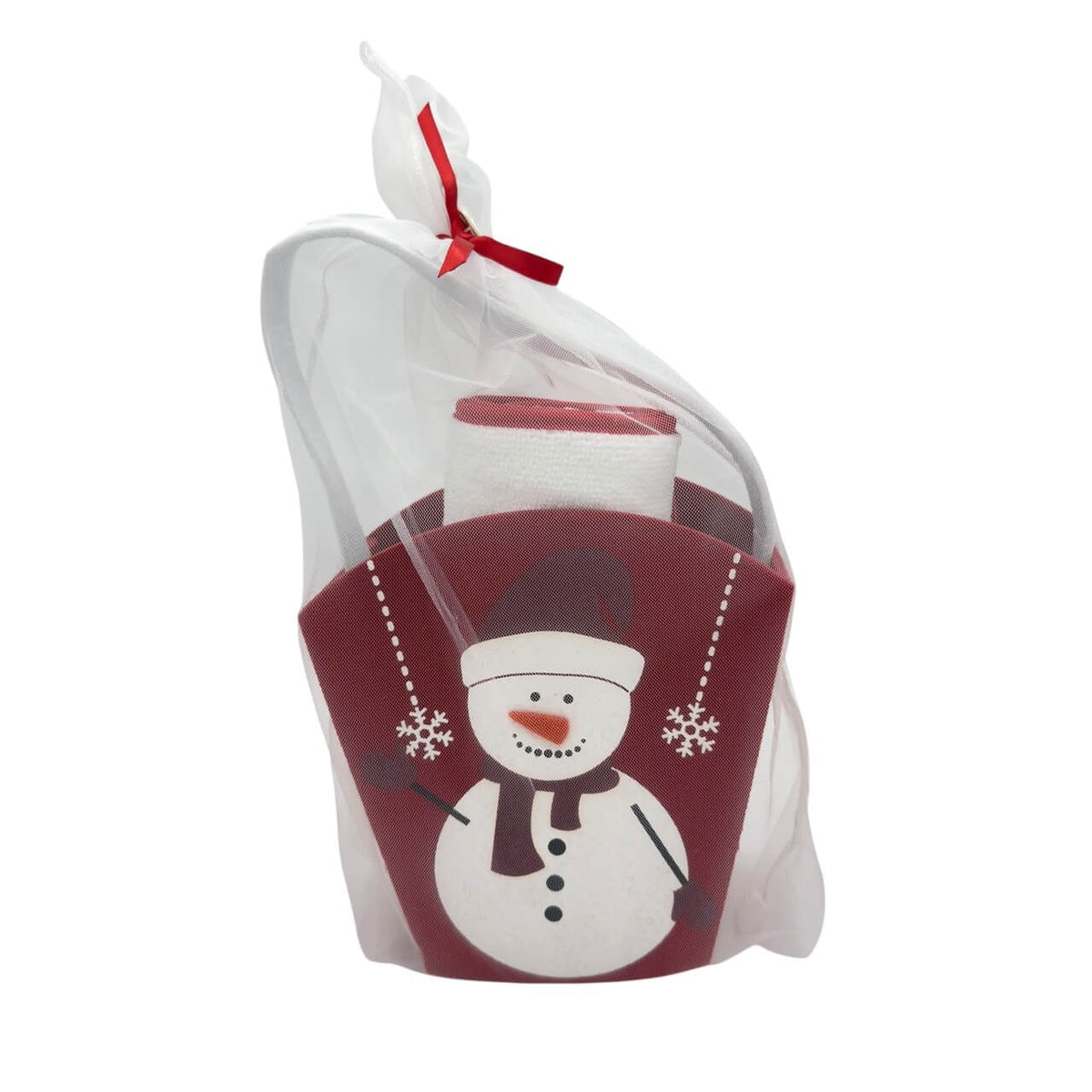 Weihnachtsgeschenkset für Babys mit Kapuzenbadetuch