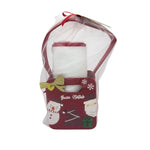 Neugeborenen-Weihnachtsgeschenkset mit Kapuzenbademantel