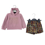 Plüschiges Baby-Mädchen-Outfit
