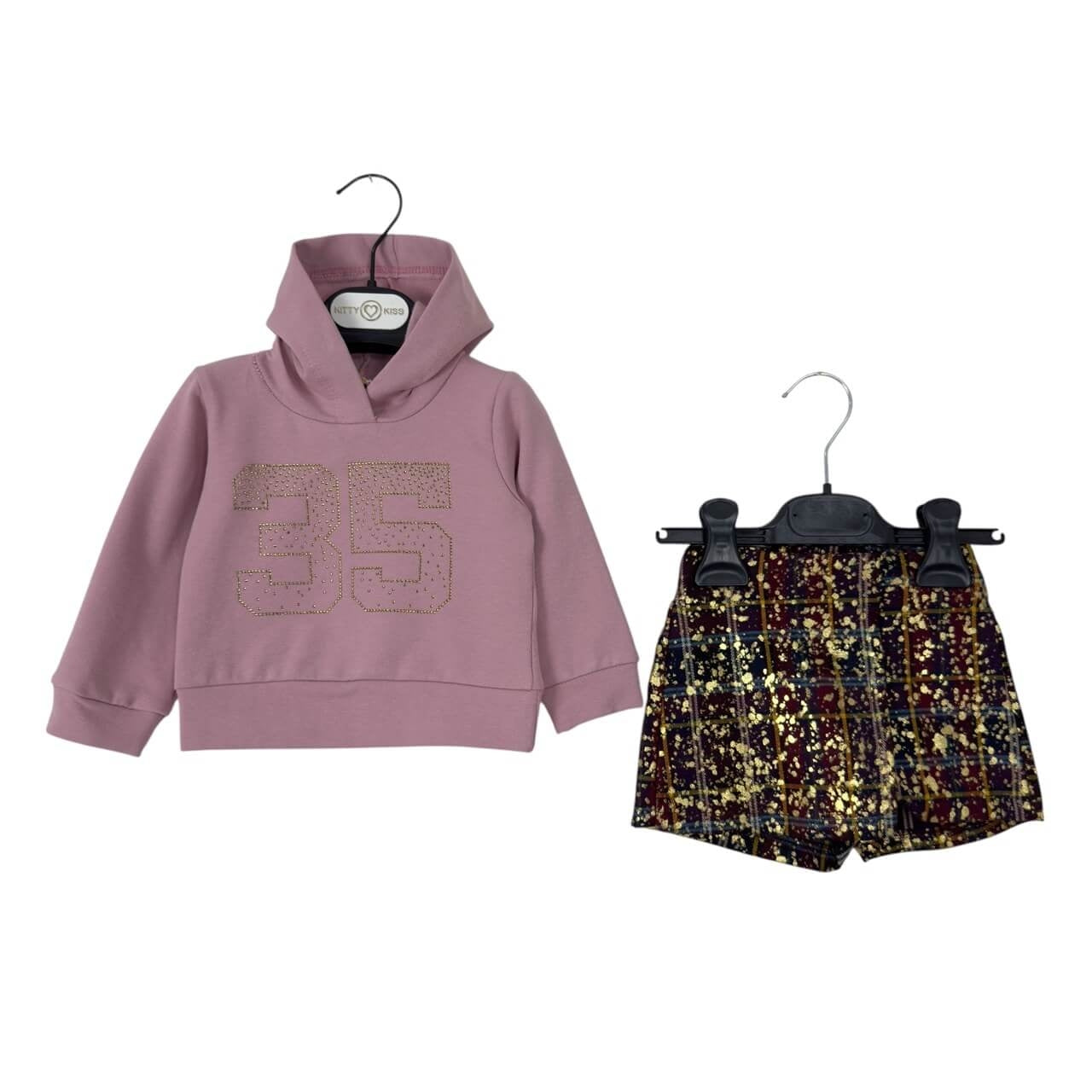 Plüschiges Baby-Mädchen-Outfit