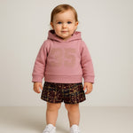 Plüschiges Baby-Mädchen-Outfit