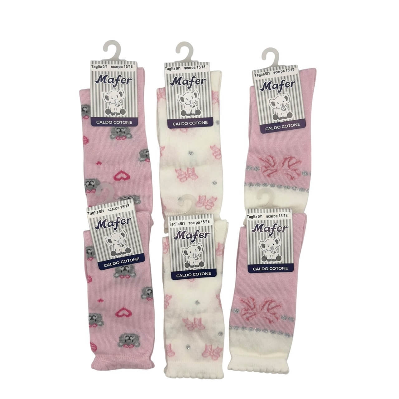 6 Paar Babysocken aus warmer Baumwolle