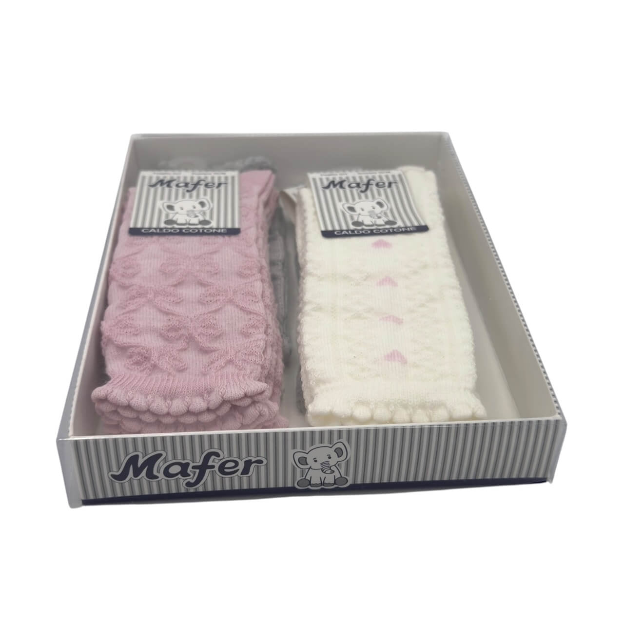 6 Baby-Socken aus Warmer Baumwolle