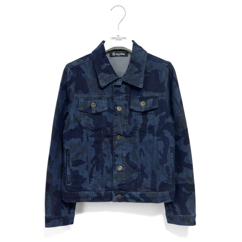 Giacca Bimbo in Jeans Camouflage