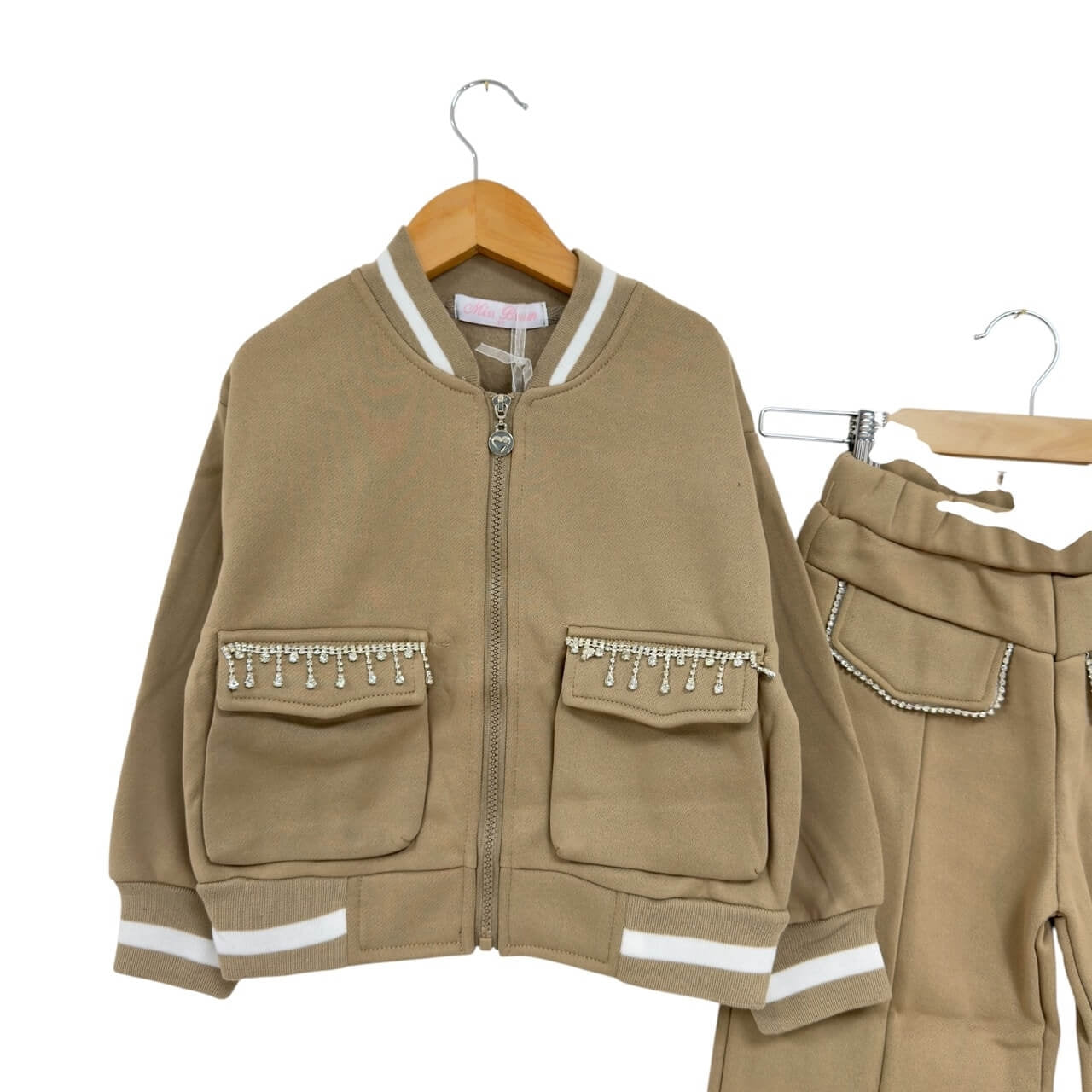 Sweatshirt-Trainingsanzug für Mädchen