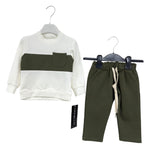Warmes Babyset aus Baumwolle