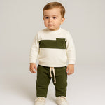 Warmes Babyset aus Baumwolle