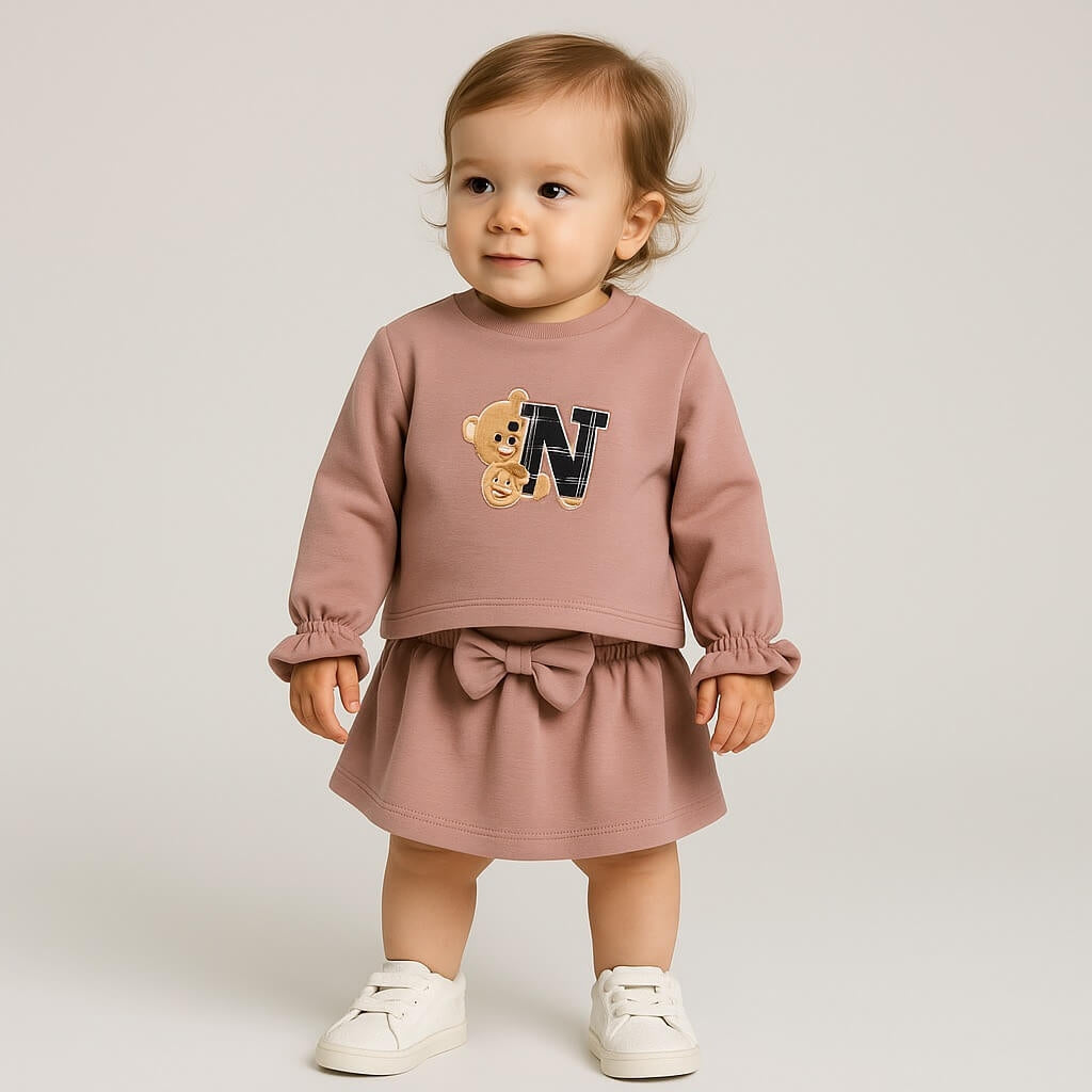 Winter-Baby-Mädchen-Outfit