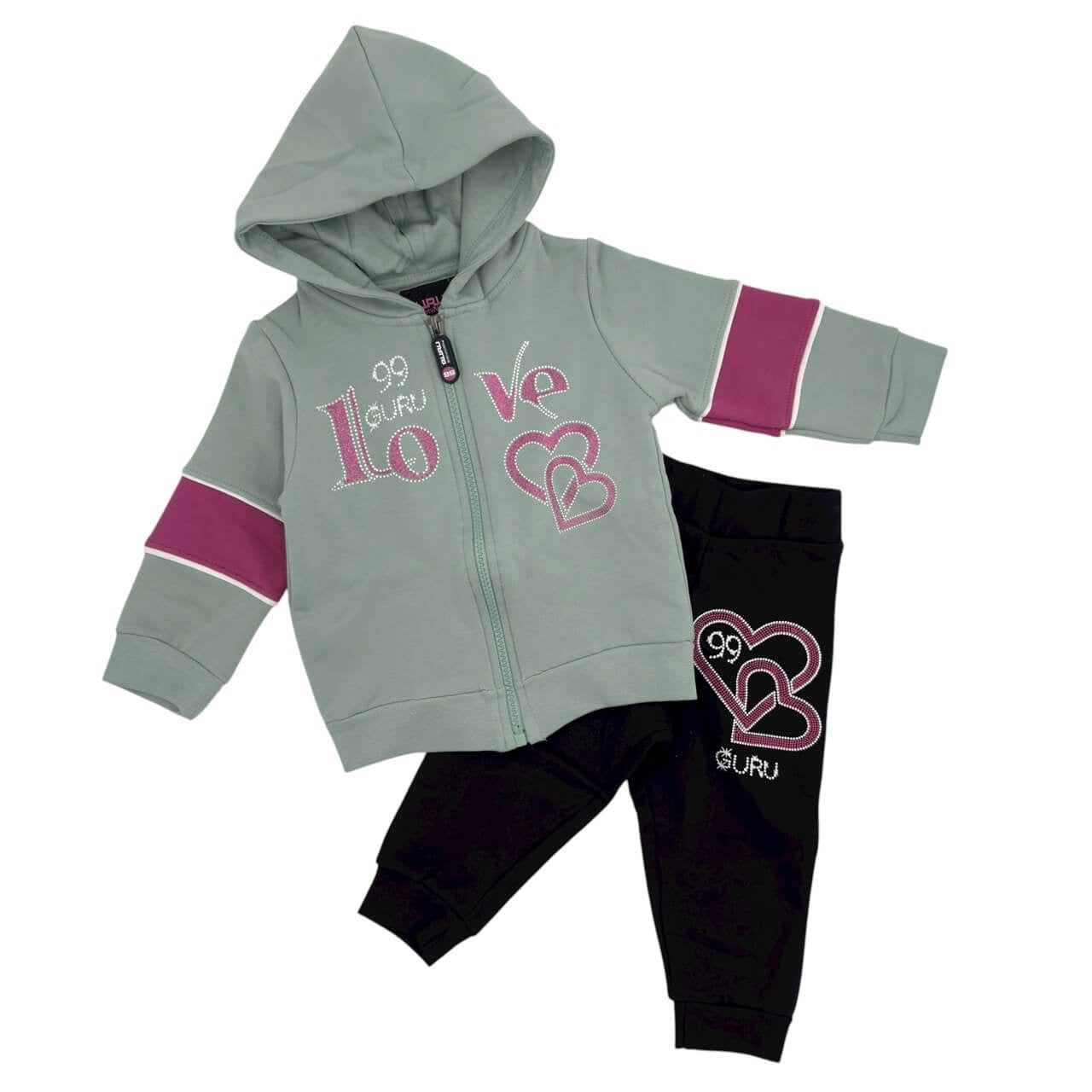 Guru Baby-Mädchen-Sweatshirt-Trainingsanzug