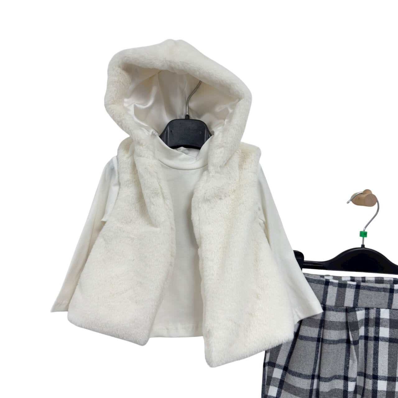 Babyset mit Fellbesatz