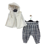 Babyset mit Fellbesatz