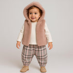 Babyset mit Fellbesatz