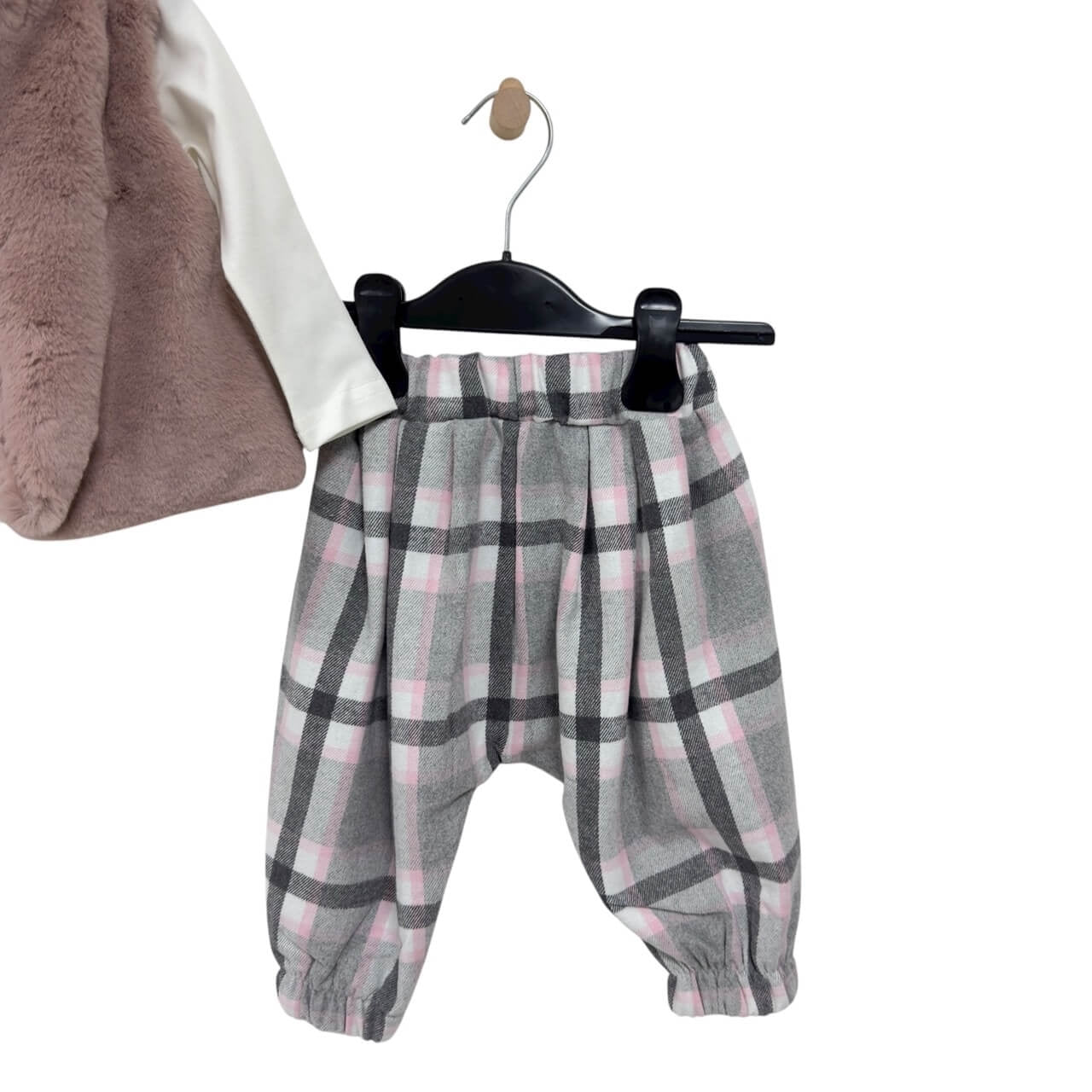 Babyset mit Fellbesatz
