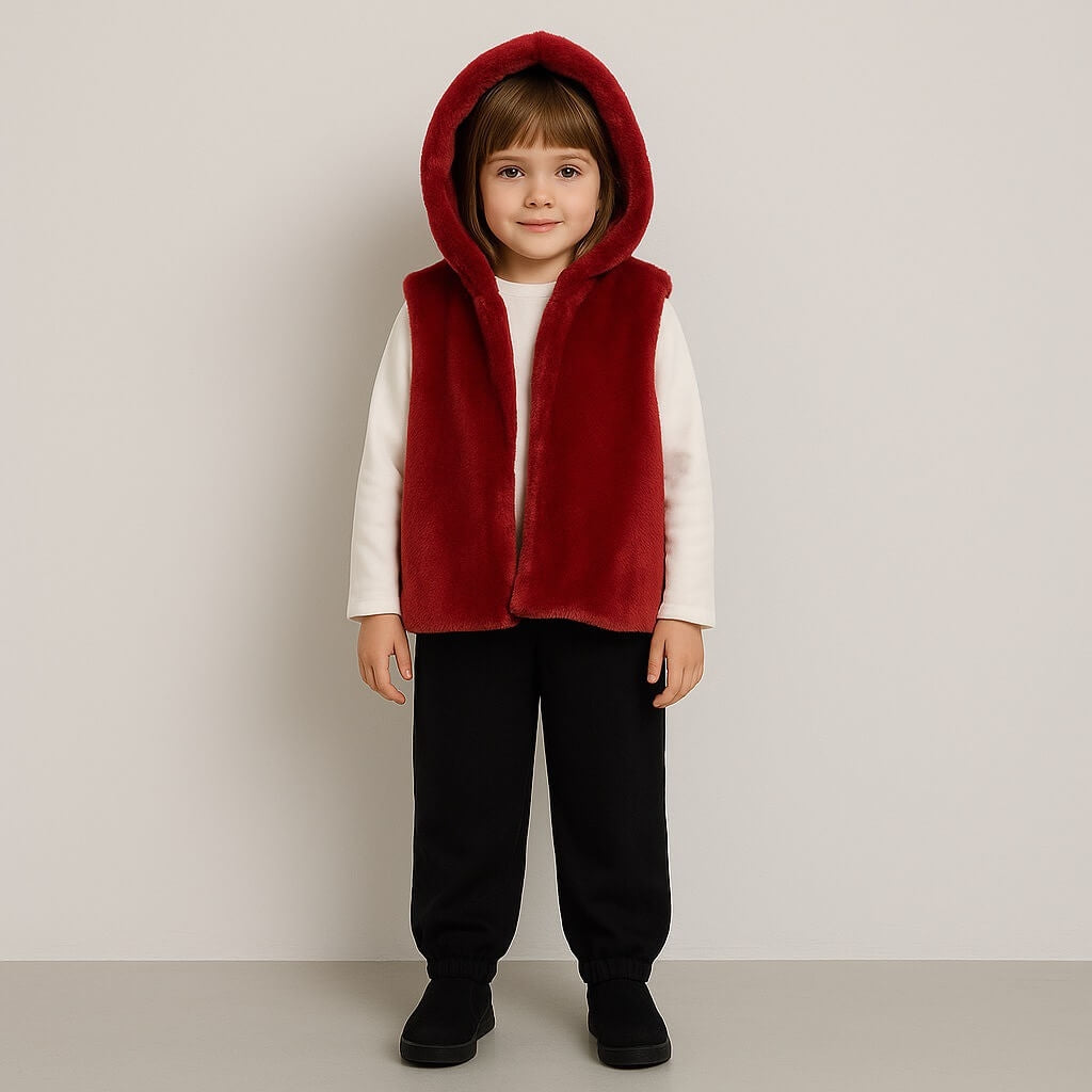 Baby-Outfit mit Fellbesatz