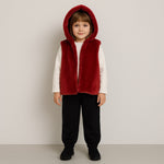 Baby-Outfit mit Fellbesatz
